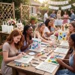 16-Piece Mini DIY Tote Bags for Painting