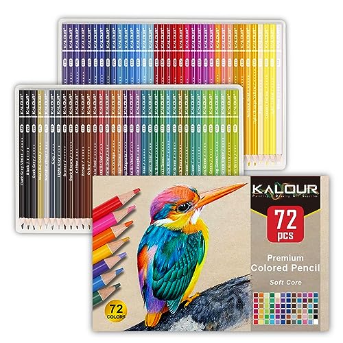 KALOUR 72 Colored Pencils Set for Drawing