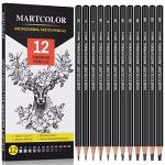 MARTCOLOR 12 Pack Sketching Pencils Set