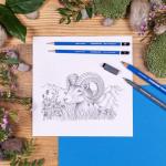 Staedtler Lumograph Graphite Pencil Set with Eraser