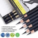 Charcoal Pencils Drawing Set - 10 Pieces