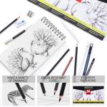MARTCOLOR 34-Piece Sketching Pencil Set