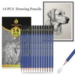 14-Piece Graphite Sketching Pencil Set