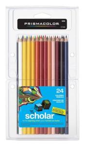 Prismacolor Scholar Colored Pencils, 24 Vibrant Shades