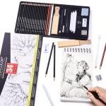 MARTCOLOR 34-Piece Sketching Pencil Set