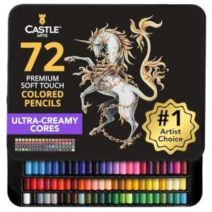 Castle Art Supplies 72 Premium Soft Core Colored Pencils