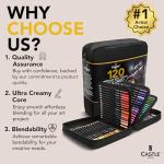 Castle Art Supplies 120 Colored Pencils in Pouch