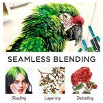 120 Colors Professional Colored Pencils Set with Sketchbook