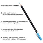 120 Colors Professional Colored Pencils Set with Sketchbook