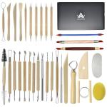 32-Piece Pottery Sculpting Tools Set for Artists