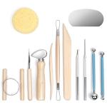 12-Piece Pottery Clay Sculpting Tool Set