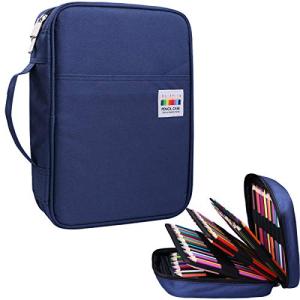 JAKAGO 220 Slot Colored Pencil Organizer Bag