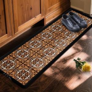 Decorative Rubber Boot Tray with Artistic Prints