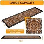 Decorative Rubber Boot Tray with Artistic Prints