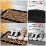 Decorative Rubber Boot Tray with Artistic Prints