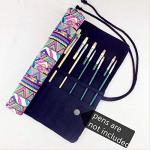 LaVenty Boho Roll Up Brush Holder and Organizer