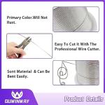 16 Gauge Silver Aluminum Craft Wire - 154FT