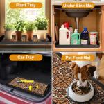 Decorative Rubber Boot Tray with Artistic Prints