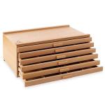 6 Drawer Wooden Artist Storage Box for Supplies