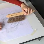 ALVIN Mini Dusting Brush - 100% Horsehair, 10 Inches