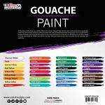36-Color Gouache Paint Set with Mixing Wheel