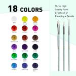 HIMI 18-Color Non-Toxic Gouache Paint Set