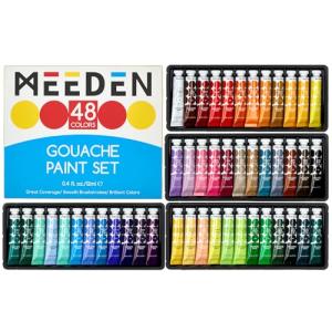 48 Color Gouache Paint Tube Set - 12ml Each