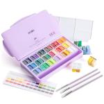 HIMI Jelly Gouache Paint Set with Brushes - 36 Colors