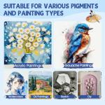 FUMILE Stretched Canvas 4 Pack for Painting