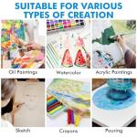 14-Pack Blank Stretched Painting Canvases