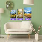 24-Pack Blank Stretched Painting Canvases in Assorted Sizes