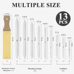 Aenir Blending Stumps Set with Sharpener - 13 Pieces