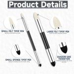 4-Pack Dual Tip Art Blending Sponge Pens