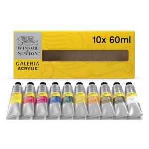 Winsor & Newton Galeria Acrylic Paint Set - 10 Tubes