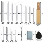 43-Piece Blending Stumps and Sketching Tools Set