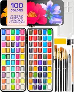 ARTISTRO 100 Colors Watercolor Paint Set