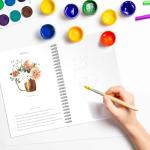 48-Color Watercolor Paint Set with Workbook