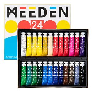 MEEDEN 24-Color Non-Toxic Gouache Paint Set