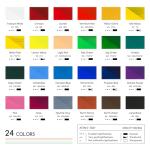 MEEDEN 24-Color Non-Toxic Gouache Paint Set