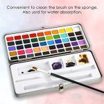 50 Colors Watercolor Paint Set with Detail Brush