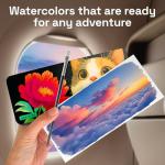 50 Color Watercolor Paint Set with Palette and Brush