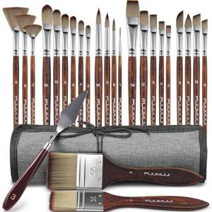 25-Piece Professional Paint Brush Set