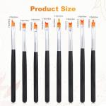 8 Pcs Professional Paint Brush Set for Artists