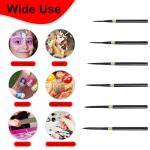 6-Piece Paint by Numbers Kit for Adults