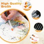8 Pcs Professional Paint Brush Set for Artists