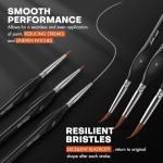 Golden Maple Miniature Detail Paint Brush Set