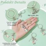 8pcs Paint Palette Keychain Set for Artists