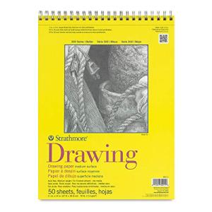 Strathmore 300 Series Drawing Paper Pad, 50 Sheets
