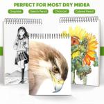 Soucolor 9"x12" Spiral Sketchbook with 100 Sheets