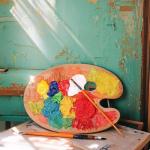 Set of 3 Wooden Oval Paint Palettes